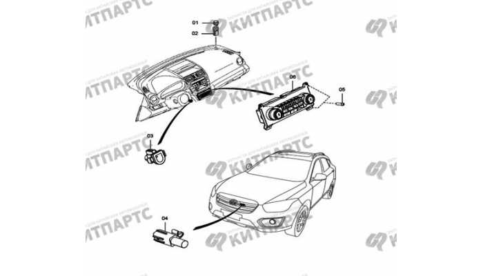 Блок управления и датчики FAW Besturn X80