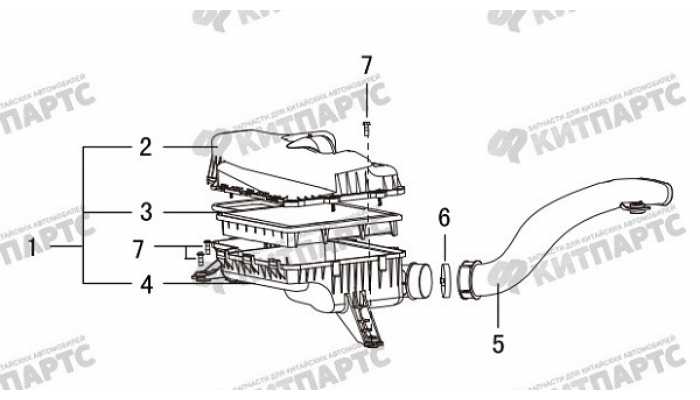 Фильтр воздушный Great Wall Hover H5